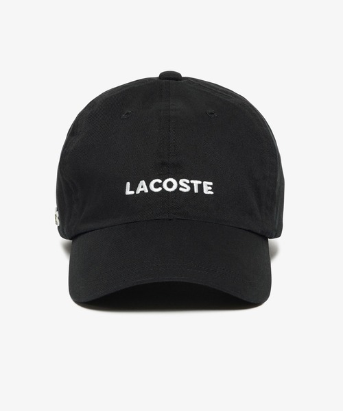 LACOSTE（ラコステ）の「ウォッシュドツイルローキャップ（キャップ・メンズ・ベージュ/ブラック・58cm）」の5枚目の写真