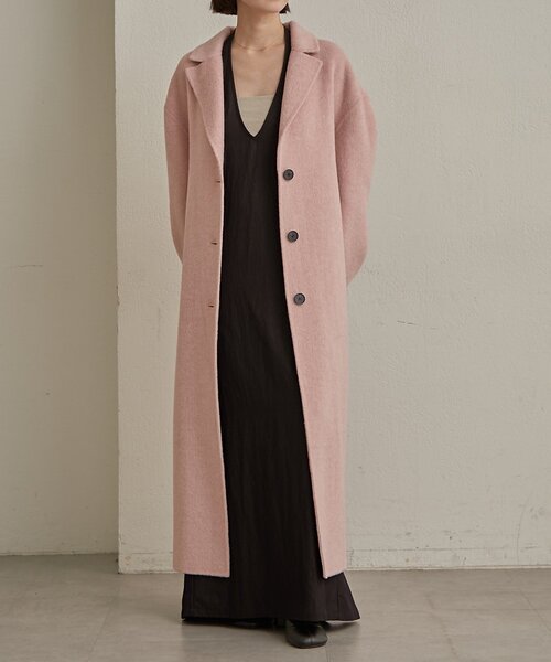 セール】ウールリバーロングコート（その他アウター）｜Omekashi