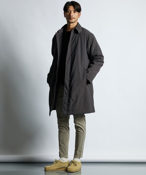 LANVIN en Bleu（ランバンオンブルー）の「"撥水"中綿 バルマカーンコート（その他アウター・メンズ・チャコールグレー/ネイビー・52/50/48/46）」の4枚目の写真