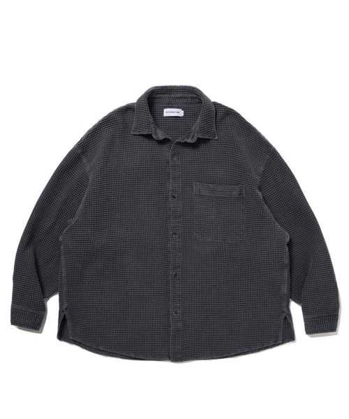 トップス COOTIE Splatter Open-Neck L/S Shirt COOTIE / Splatter Open-Neck L/S Shirt