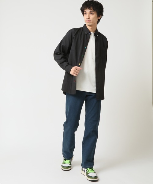 HANES（ヘインズ）の「【HANES/ヘインズ】レギュラー ストレッチデニムパンツ / ジーンズ（デニムパンツ・メンズ・ブラック/サックスブルー/ブルー/インディゴブルー・79/82/85/88）」の14枚目の写真