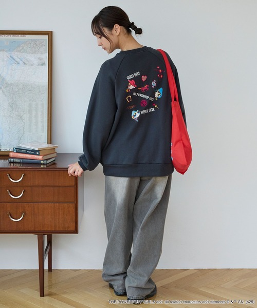 THE POWERPUFF GIRLS】別注 パワーパフ ガールズ グラフィック刺繍