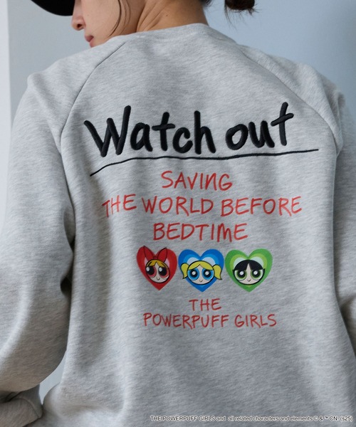 THE POWERPUFF GIRLS】別注 パワーパフ ガールズ グラフィック刺繍