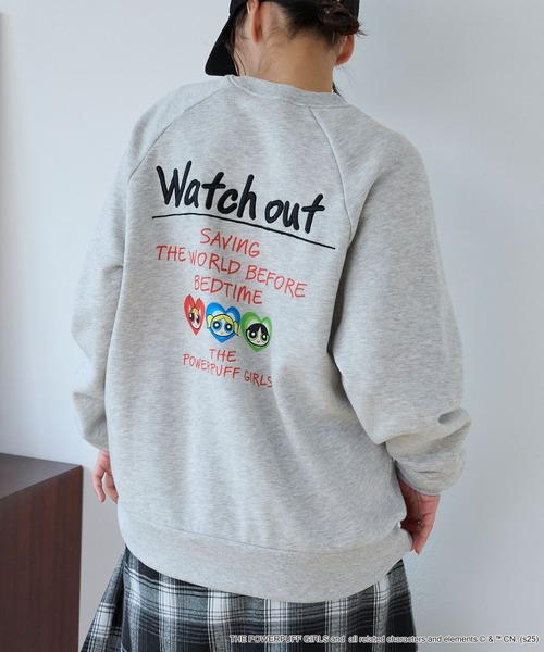 THE POWERPUFF GIRLS】別注 パワーパフ ガールズ グラフィック刺繍