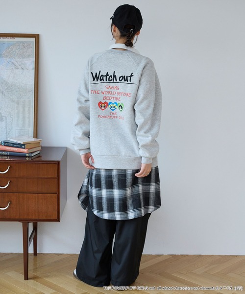 THE POWERPUFF GIRLS】別注 パワーパフ ガールズ グラフィック刺繍