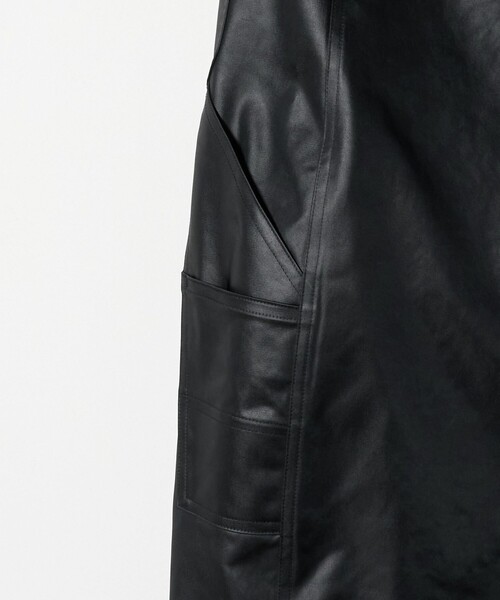 6(ロク)の「<6(ROKU)>ポリエステル ペインターパンツ(カーゴパンツ・レディース・ブラック・34/38/36)」の4枚目の写真