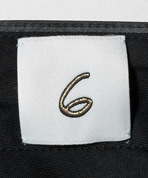 6(ロク)の「<6(ROKU)>ポリエステル ペインターパンツ(カーゴパンツ・レディース・ブラック・34/38/36)」の6枚目の写真