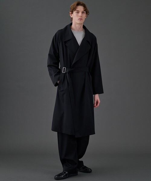 UNITED TOKYO ユナイテッドトウキョウ　タイロッケンコート　ブラック CLEAR WOOL タイロッケンコート（トレンチコート）｜UNITED TOKYO