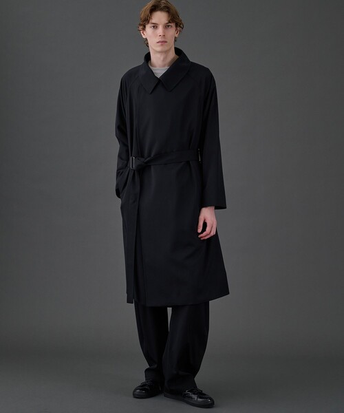 UNITED TOKYO ユナイテッドトウキョウ　タイロッケンコート　ブラック CLEAR WOOL タイロッケンコート（トレンチコート）｜UNITED TOKYO
