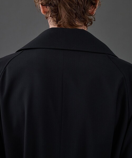UNITED TOKYO(ユナイテッドトウキョウ)の「CLEAR WOOL タイロッケンコート(トレンチコート・メンズ・ブラック/ダークグレー・1/2)」の13枚目の写真