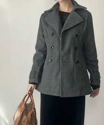 libelle more（リベル モア）の「フェイクウールショート丈ピーコート｜通勤 / きれいめ / 細見せ（ピーコート）」