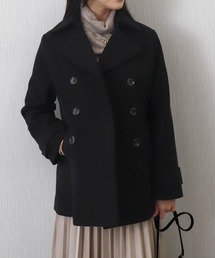 libelle more(リベル モア)のフェイクウールショート丈ピーコート(ピーコート)