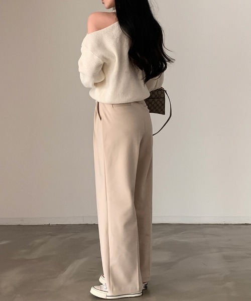 FREE STYLISTS(フリー スタイリスト)の「YUGA_YGMC Open Arms Knit Top(ニット/セーター・レディース・ホワイト/ブラウン・FREE)」の19枚目の写真