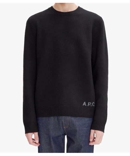 A.P.C.（アーペーセー）の「PULL EDWARD（ニット/セーター・メンズ・ブラウン系その他/ブラック/レッド・M/S/L）」の6枚目の写真