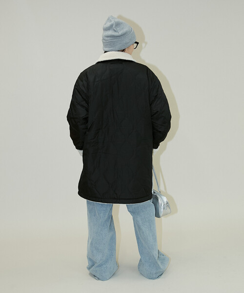 PUBLUX(パブリュクス)の「TAION/タイオン MILITARY REVERSIBLE N-1 JK 限定展開/ミリタリー リバーシブル N-1 ジャケット(ダウンジャケット/コート・レディース・ブラック/オリーブ・X-LARGE/MEDIUM/LARGE)」の19枚目の写真