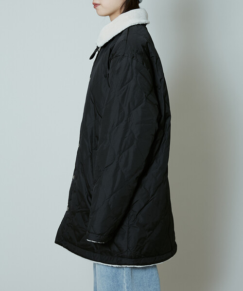 PUBLUX(パブリュクス)の「TAION/タイオン MILITARY REVERSIBLE N-1 JK 限定展開/ミリタリー リバーシブル N-1 ジャケット(ダウンジャケット/コート・レディース・ブラック/オリーブ・X-LARGE/MEDIUM/LARGE)」の11枚目の写真