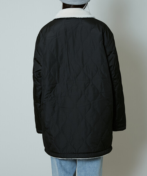 PUBLUX(パブリュクス)の「TAION/タイオン MILITARY REVERSIBLE N-1 JK 限定展開/ミリタリー リバーシブル N-1 ジャケット(ダウンジャケット/コート・レディース・ブラック/オリーブ・X-LARGE/MEDIUM/LARGE)」の12枚目の写真