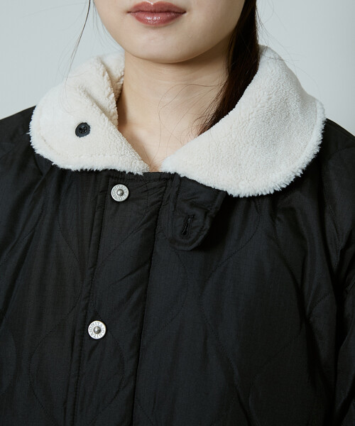 PUBLUX(パブリュクス)の「TAION/タイオン MILITARY REVERSIBLE N-1 JK 限定展開/ミリタリー リバーシブル N-1 ジャケット(ダウンジャケット/コート・レディース・ブラック/オリーブ・X-LARGE/MEDIUM/LARGE)」の13枚目の写真