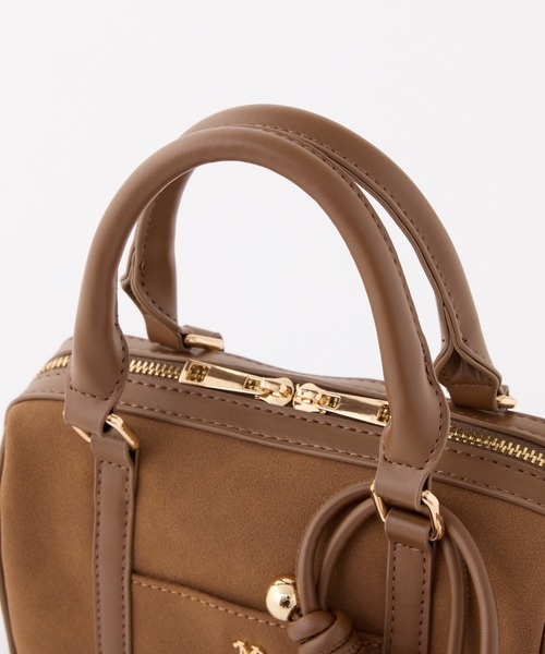 セール】ハートチャーム付きミニボストンバッグ（ボストンバッグ