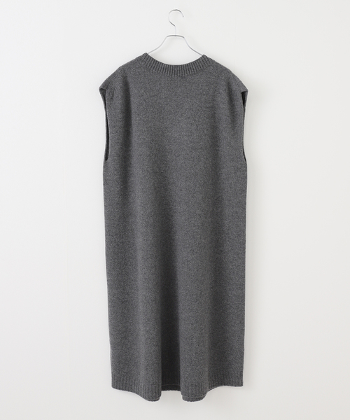 Spick & Span（スピックアンドスパン）の「ニットベストワンピース（ワンピース・レディース・チャコールグレー/ベージュ・FREE）」の17枚目の写真