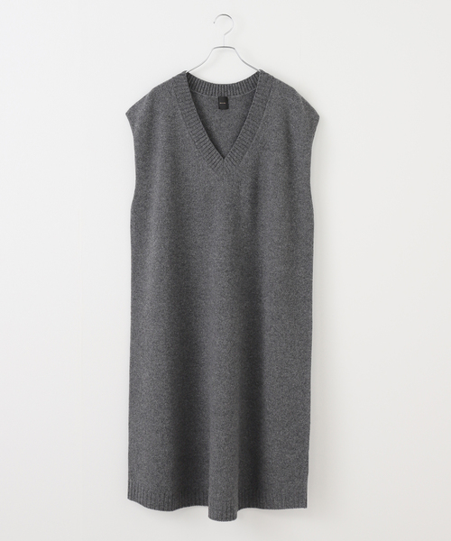 Spick & Span（スピックアンドスパン）の「ニットベストワンピース（ワンピース・レディース・チャコールグレー/ベージュ・FREE）」の22枚目の写真