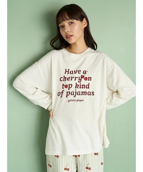 gelato pique（ジェラートピケ）の「【UNISEX】チェリー柄ワンポイント