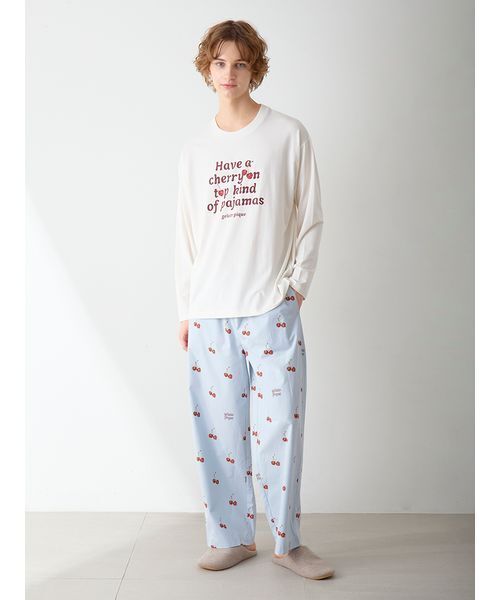 gelato pique（ジェラートピケ）の「【UNISEX】チェリー柄ワンポイント