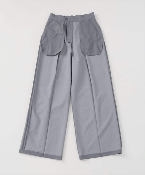 SLOBE IENA(スローブイエナ)の「《WEBのみ4サイズ展開/追加》TRワイドトラウザー(スラックス・レディース・ブラック/グレー/ブラウン・34/40/38/36)」の21枚目の写真