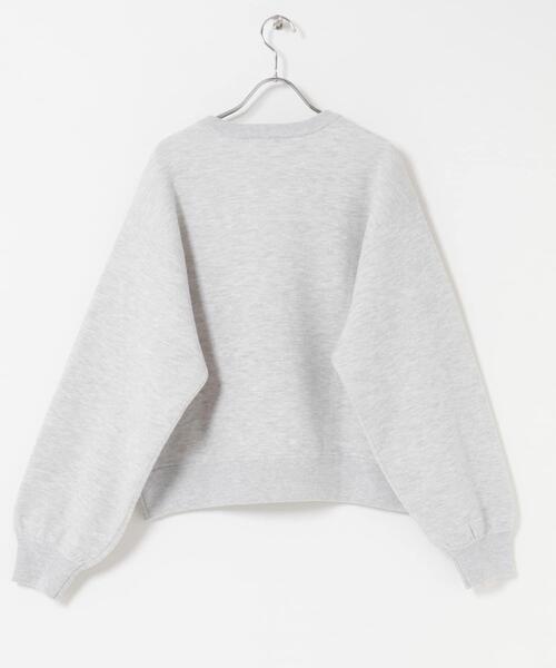 FORK&SPOON（フォークアンドスプーン）の「FORK&SPOON　エンブロイダリーロゴニットプルオーバー（ニット/セーター・レディース・グレー/ネイビー・1）」の16枚目の写真