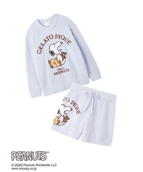 PEANUTS】【ONLINE限定】オリジナルアート ジャガードプルオーバー