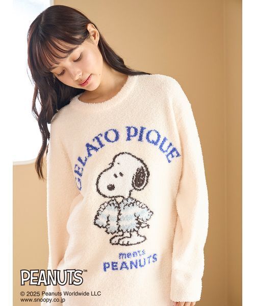 PEANUTS】【ONLINE限定】オリジナルアート ジャガードプルオーバー
