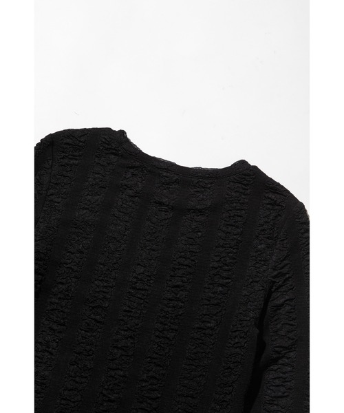 WCJ(ダブルシージェイ)の「ジャガードTOPS(Tシャツ/カットソー・レディース・ピンク/ライム/ブラック/ホワイト・FREE)」の17枚目の写真