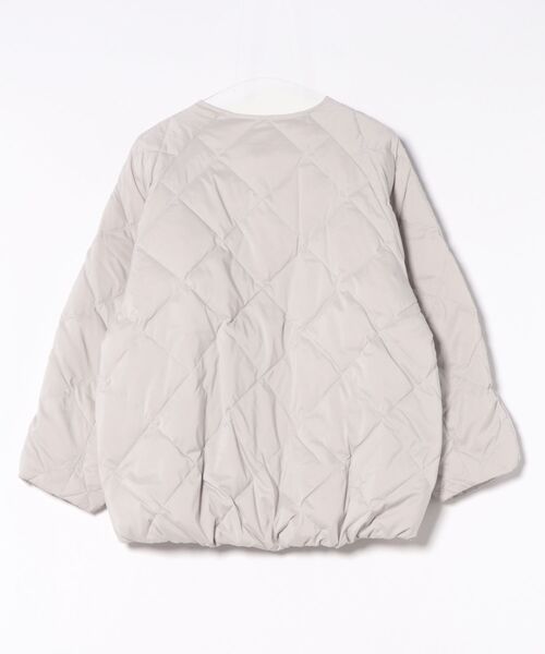 12Twelve Agenda（トゥエルブ　アジェンダ）の「ストレッチタフタノーカラーダウンコート（ダウンジャケット/コート・レディース・ブラウン/ライトグレー・M）」の22枚目の写真