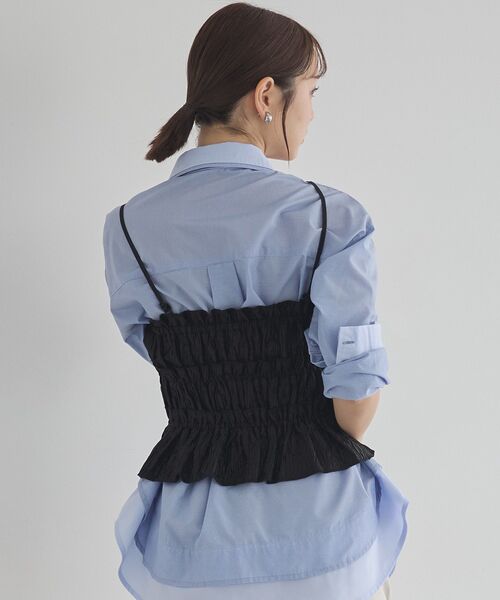 earth music&ecology（アースミュージックアンドエコロジー）の「シャーリングビスチェ（ベスト・レディース・アイボリー/ブラック/モカ・FREE）」の22枚目の写真