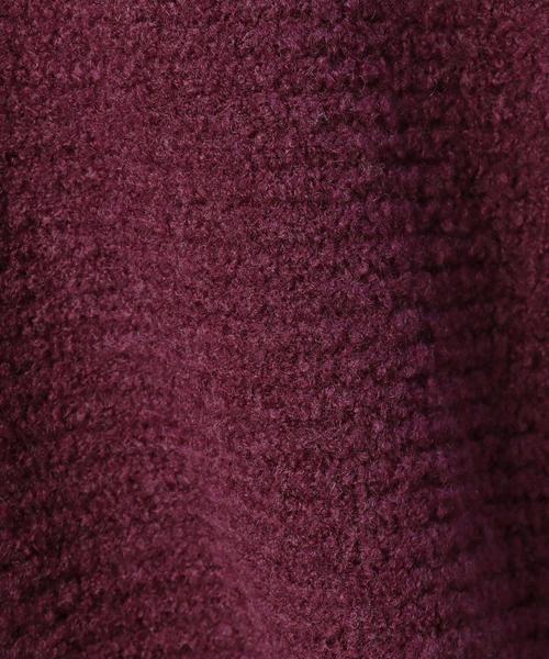 BEAUTY&YOUTH UNITED ARROWS（ビューティーアンドユースユナイテッドアローズ）の「BY ブークレVネックニット ◆（ニット/セーター・レディース・ブラウン/ワインレッド・フリー）」の9枚目の写真