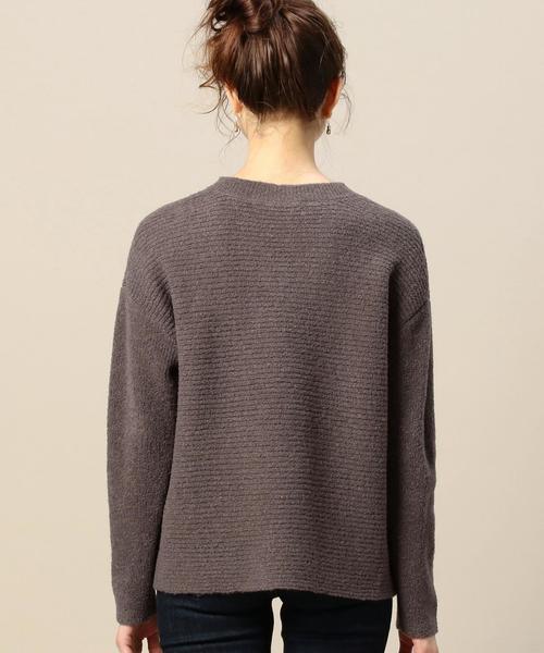 BEAUTY&YOUTH UNITED ARROWS（ビューティーアンドユースユナイテッドアローズ）の「BY ブークレVネックニット ◆（ニット/セーター・レディース・ブラウン/ワインレッド・フリー）」の10枚目の写真