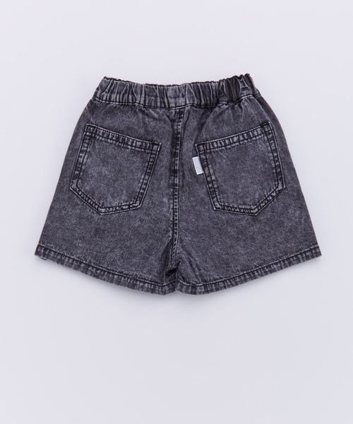 Ocean&Ground(オーシャン&グラウンド)の「デニムプリーツショートパンツ(デニムパンツ・キッズ・ケミカルウォッシュ/ブラック・120/110/100/90/140/130)」の12枚目の写真