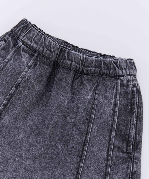 Ocean&Ground(オーシャン&グラウンド)の「デニムプリーツショートパンツ(デニムパンツ・キッズ・ケミカルウォッシュ/ブラック・120/110/100/90/140/130)」の13枚目の写真