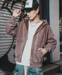 SIDEWAY STANCE（サイドウェイスタンス）の「【SIDEWAY STANCE】ケミカル スウェット ジップパーカー（パーカー）」