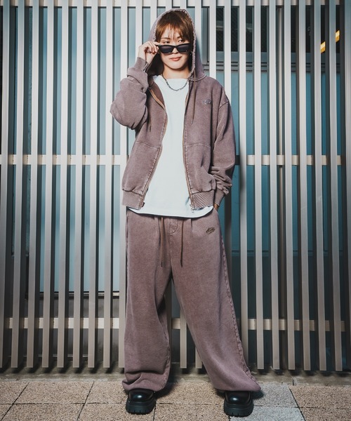 SIDEWAY STANCE（サイドウェイスタンス）の「【SIDEWAY STANCE】ケミカル スウェット ジップパーカー（パーカー・メンズ・ブラック/ブラウン・SMALL/MEDIUM/LARGE/X-LARGE）」の6枚目の写真