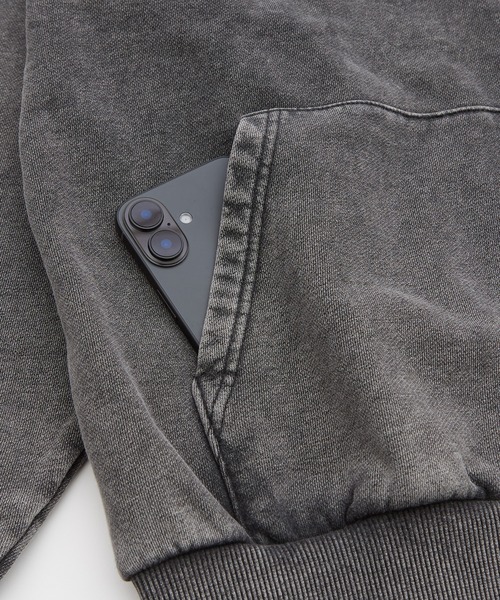 SIDEWAY STANCE（サイドウェイスタンス）の「【SIDEWAY STANCE】ケミカル スウェット ジップパーカー（パーカー・メンズ・ブラック/ブラウン・SMALL/MEDIUM/LARGE/X-LARGE）」の10枚目の写真