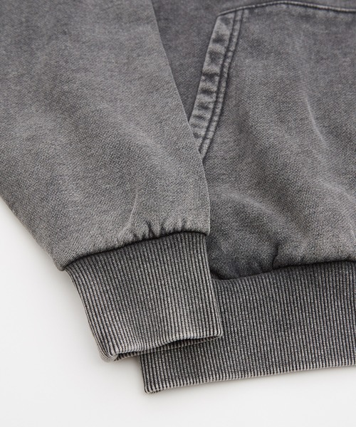 SIDEWAY STANCE（サイドウェイスタンス）の「【SIDEWAY STANCE】ケミカル スウェット ジップパーカー（パーカー・メンズ・ブラック/ブラウン・SMALL/MEDIUM/LARGE/X-LARGE）」の3枚目の写真