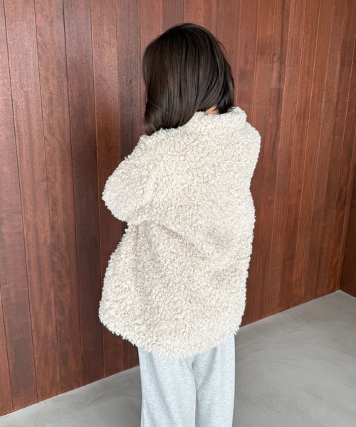 SANSeLF（サンセルフ）の「【SANSeLF】 ルーズフィットシャギーボアジャケット saw25a053（その他アウター・レディース・アイボリー・FREE）」の14枚目の写真