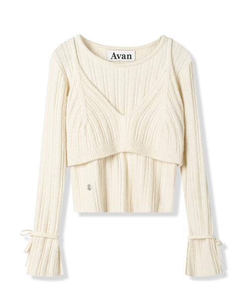 AVANDRESS(アバンドレス )の「Isabel Layered Knit BLACK(ニット/セーター・レディース・ブラック・FREE)」の7枚目の写真
