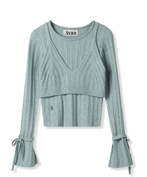 AVANDRESS(アバンドレス )の「Isabel Layered Knit BLACK(ニット/セーター・レディース・ブラック・FREE)」の8枚目の写真