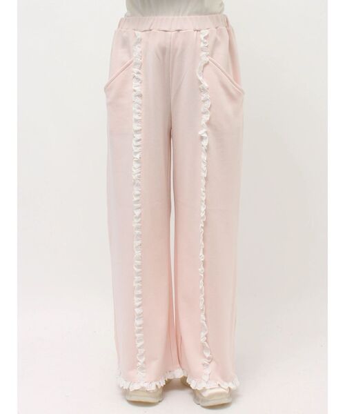 merry jenny（メリージェニー）の「レースフリルスウェットパンツ（スウェットパンツ・レディース・ピンク/ライトグレー・FREE）」の20枚目の写真