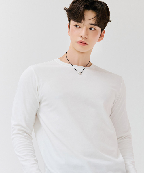 CHASECULT(チェイスカルト)の「男性ベーシック長袖Tシャツ-DEZK5101B01(Tシャツ/カットソー・メンズ・ホワイト・100/110/95/105)」の5枚目の写真