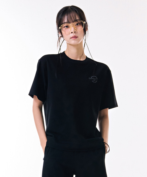CHASECULT（チェイスカルト）の「共用クーリングコットン半袖Tシャツ-DBRU5811D03（Tシャツ/カットソー・メンズ・ブラック・90/95/100/110/105）」の3枚目の写真