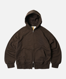 OG BOCACI HEAVYWEIGHT HOOD ZIP UP PARKA _ DARK BROWN
