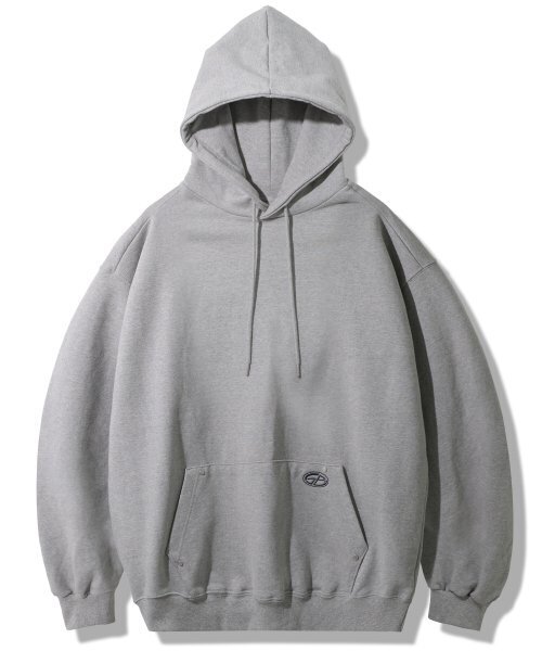 GUBIN(グビン)の「オーバーサイズミニロゴフードパーカー - グレー(パーカー・レディース・その他・MEDIUM/LARGE)」の1枚目の写真